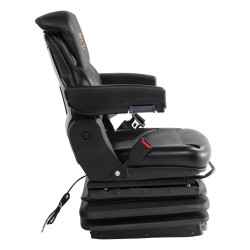 Traktorin ja trukin istuin PVC verhoilu kolmitasoinen iskunvaimennus säädettävä selkänoja turvavyö