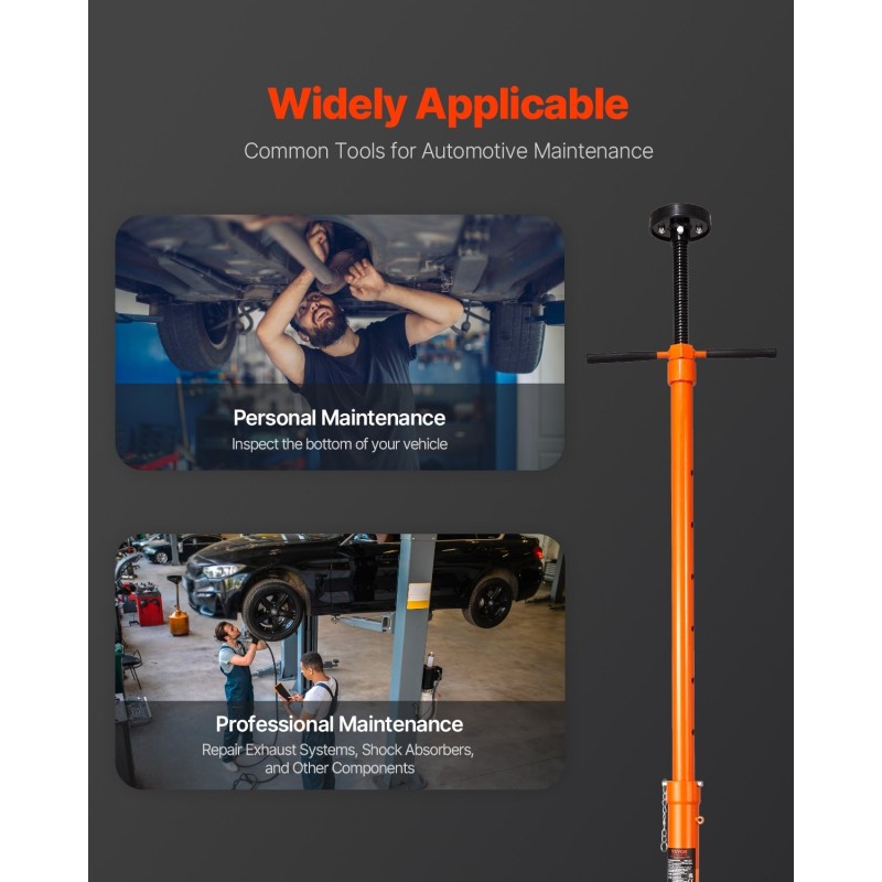 Alustanostimen tuki teräs 0,75 t kantavuus säädettävä korkeus 975–1915 mm kaksi pyörää