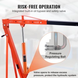 Pitkä hydraulinen pullotunkki 4 t kantavuus 612–1112 mm nostokorkeus teräsrunkoinen yksimäntäinen pumppu