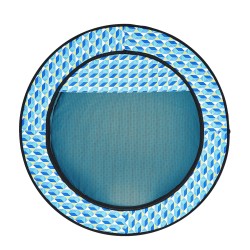 Taitettava lemmikkiaitaus 600D Oxford-kankaasta 1117×1117×609 mm sisä- ja ulkokäyttöön lukittavalla vetoketjulla