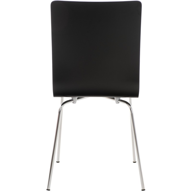 4 kpl Pepe-odotushuonetuoli ergonominen puuistuin kromattu metallirunko