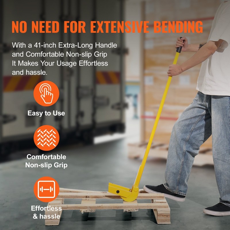 Lavapurkutyökalu nivelöity pää Q235-hiiliteräs 104 cm kahva 907 kg kantavuus