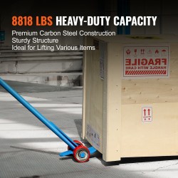 Lavapurkutyökalu hiiliteräs Q235 152 cm pitkä varsi 4 t kuormankantokyky pyörillä