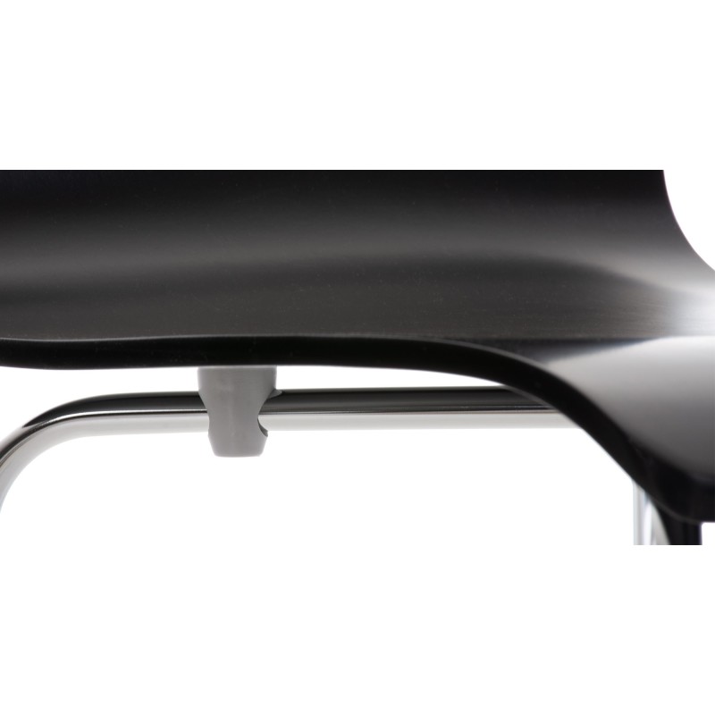 4 kpl Pepe-odotushuonetuoli ergonominen puuistuin kromattu metallirunko