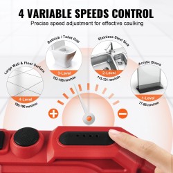 Sähköinen saumausmassapistooli 20V 600ml 4-portainen 270 kg 2000mAh akku