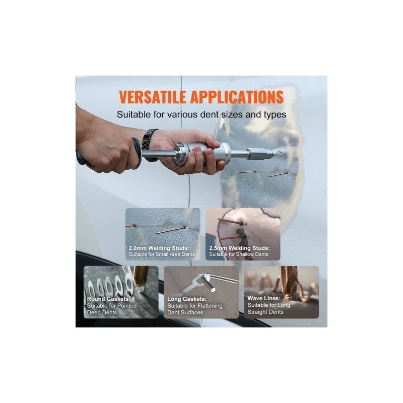 Nastapistehitsauslaite 800W 5 hitsaustilaa lommonkorjaussarja teräkselle sinkitylle pellille