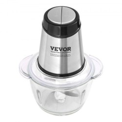 Sähköinen silppuri lasikulho 1,2 l 400 W kaksinopeuksinen nelisiipinen terä