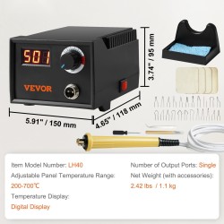 Puunpolttosarja säädettävä 200–700°C digitaalinen näyttö 23 terää kynä