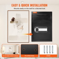 Tallelokero teräs pudotusaukolla tilavuus 2,5C 515x355x355 mm sähköinen koodilukko