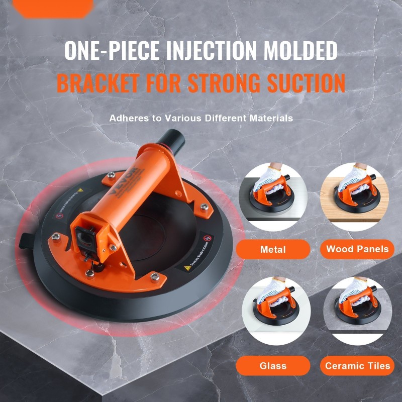 Imukupit NBR-materiaalia 203 mm 2 kpl 279 kg kokonaiskuorma lasin nostoon