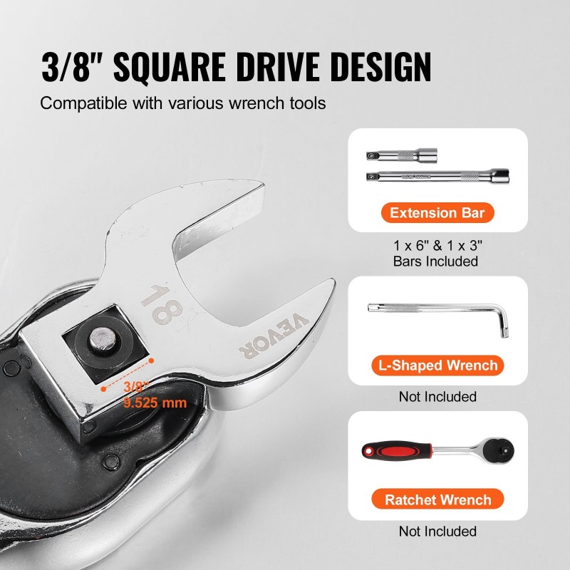 Lukkopääavainsarja 3/8 vetokanta 20-osainen lujateräs metriset 10–22 mm tuumakoot 3/8–7/8 EVA-alusta