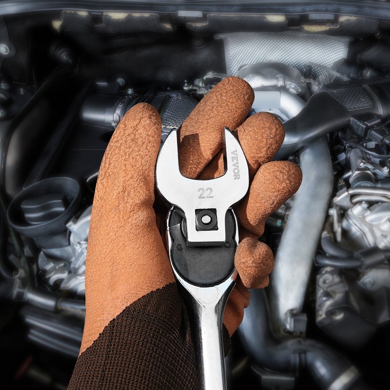 Lukkopääavainsarja 3/8 vetokanta 20-osainen lujateräs metriset 10–22 mm tuumakoot 3/8–7/8 EVA-alusta