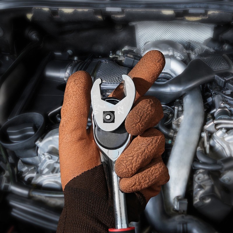 Lenkkiavainsarja kromimolybdeeniteräs 24-osainen 3/8 tuuman neliökiinnitteelle 10–22 mm ja 3/8–1 tuumaa EVA-työkalualustalla