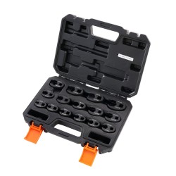 Crowfoot avainten sarja 15 osaa metrinen 8 24 mm kromimolybdeeniteräs mangaanifosfaattipinta