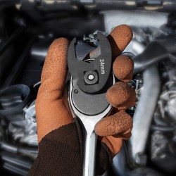 Crowfoot-avainten sarja 15 osaa metrinen 8-24 mm kromimolybdeeniteräs mangaanifosfaattipinta