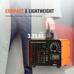 Otsonigeneraattori 12000 mg/h ajastin 0–120 min pestävä suodatin