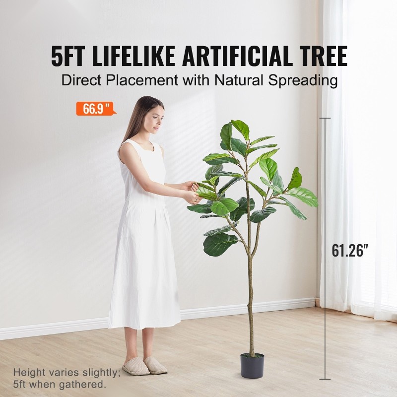 Tekoviulukumipuu PE-materiaali noin 1556 mm korkeus vakaa kaatumissuoja