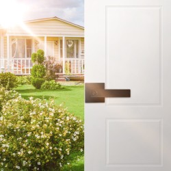 Ovenpainikesetti lukittava avaimella musta sinkkiseos käännettävä 34,9–45 mm