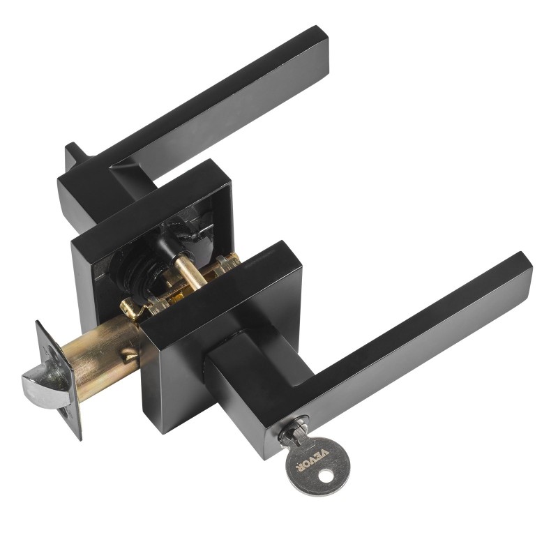 Ovenpainikesetti lukittava avaimella musta sinkkiseos käännettävä 34,9–45 mm