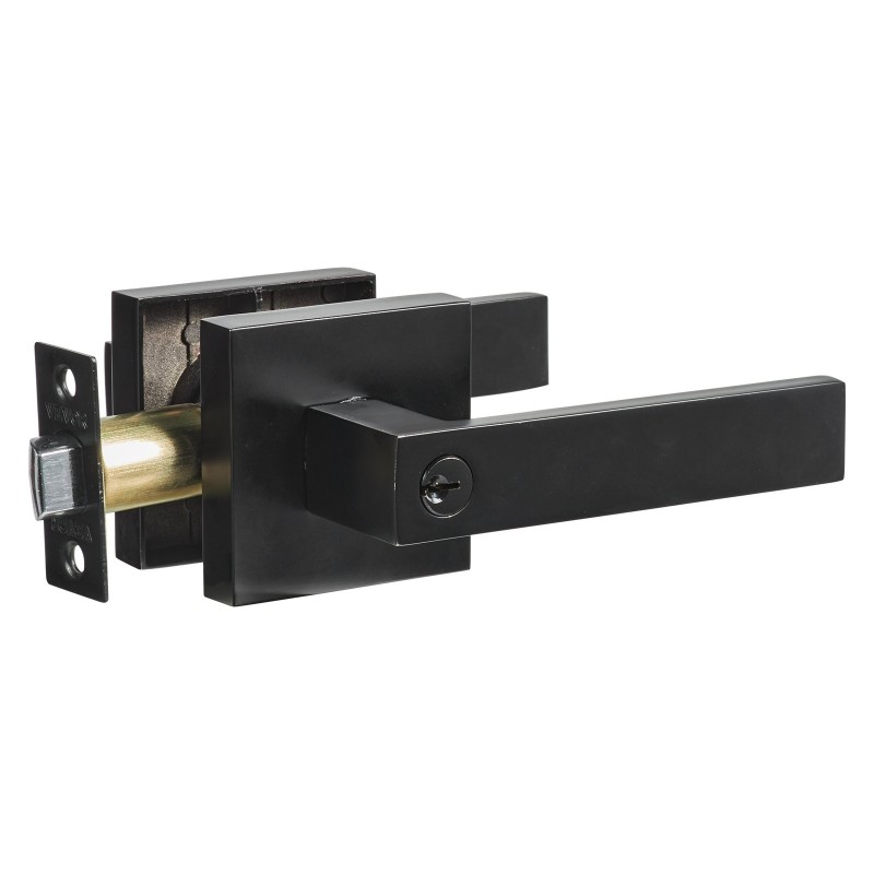 Ovenpainikesetti lukittava avaimella musta sinkkiseos käännettävä 34,9–45 mm