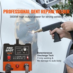 Nastapistemuovain 3000 watin automaattinen kosketushitsaus 6 toimintatilaa lommonkorjaussarja