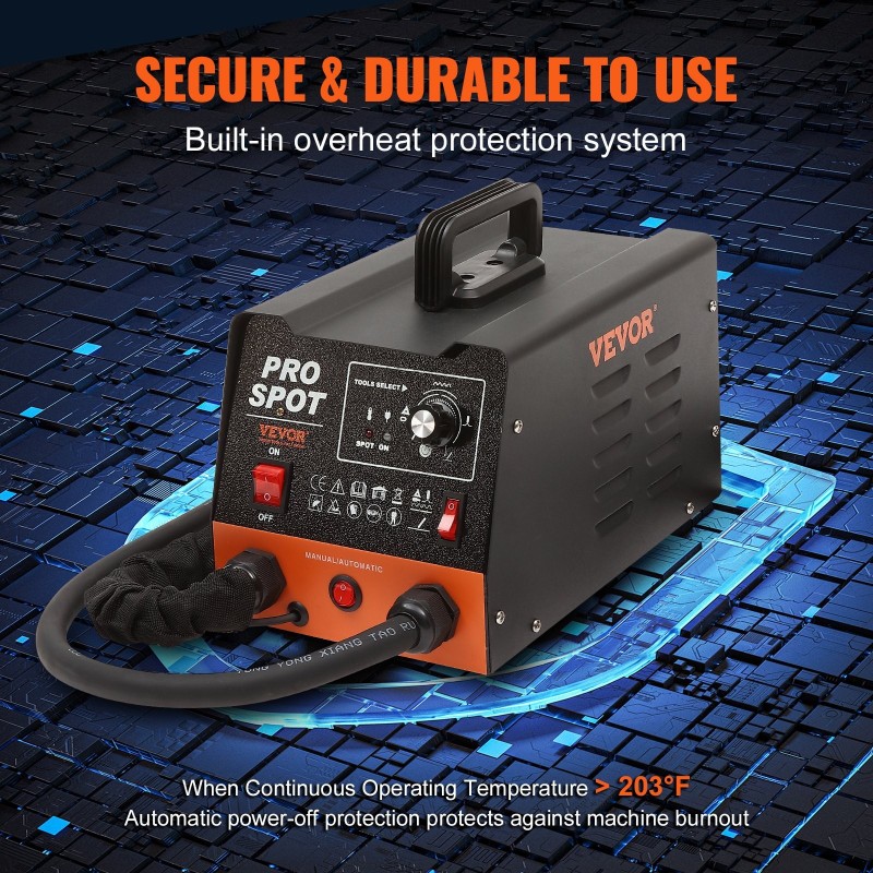 Nastapistemuovain 3000 watin automaattinen kosketushitsaus 6 toimintatilaa lommonkorjaussarja