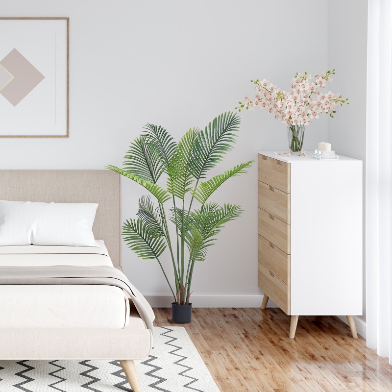 Tekokämmenpuu PE-materiaali 1,5 m 2 kpl sisä- ja ulkokäyttöön kaatumissuojalla