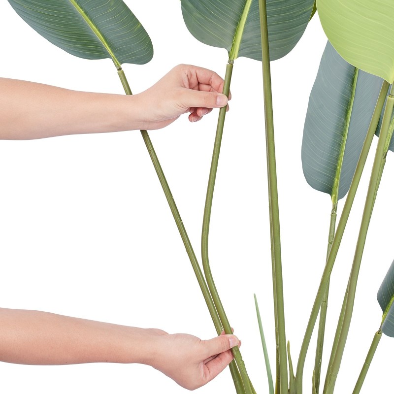 Tekokasvi paratiisilintu-puu 1,5 m PE-materiaali 1 kpl ruukulla sisäkäyttöön