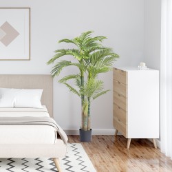 Tekokasvi kultaruokopalmu PE-materiaalia noin 2 m korkea kallistussuojalla sisäkäyttöön