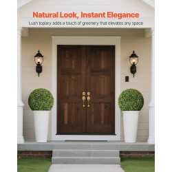 Keinotekoinen puksipuupallo 584 mm polyeteenilehdet 1 kpl ulkokäyttöön ja sisätiloihin