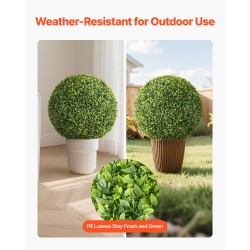 Keinotekoinen puksipuupallo 584 mm polyeteenilehdet 1 kpl ulkokäyttöön ja sisätiloihin