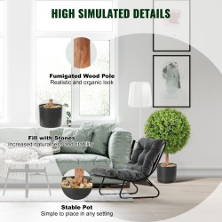 Tekokoristepensas pallomainen 61 cm 2 kappaletta PE-lehdet puuvarsi sisä- ja ulkokäyttöön