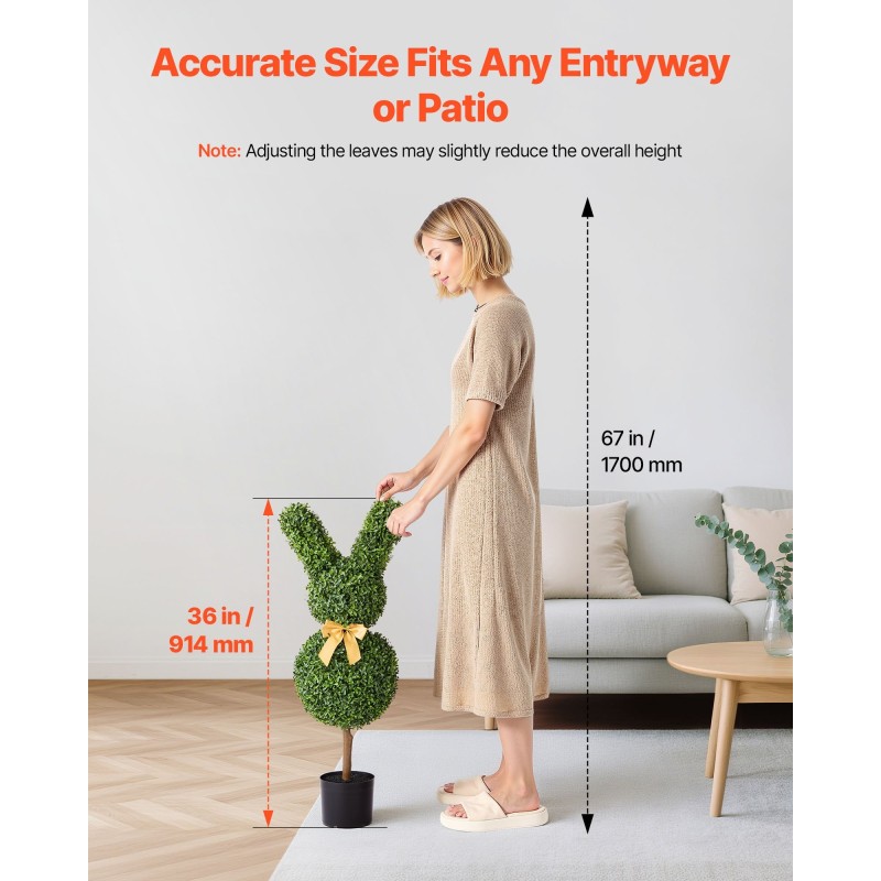 Keinotekoinen kanin muotoinen bukseerpallo 2 kpl 914 mm polyeteenilehdistö rautarunko sementtijalusta