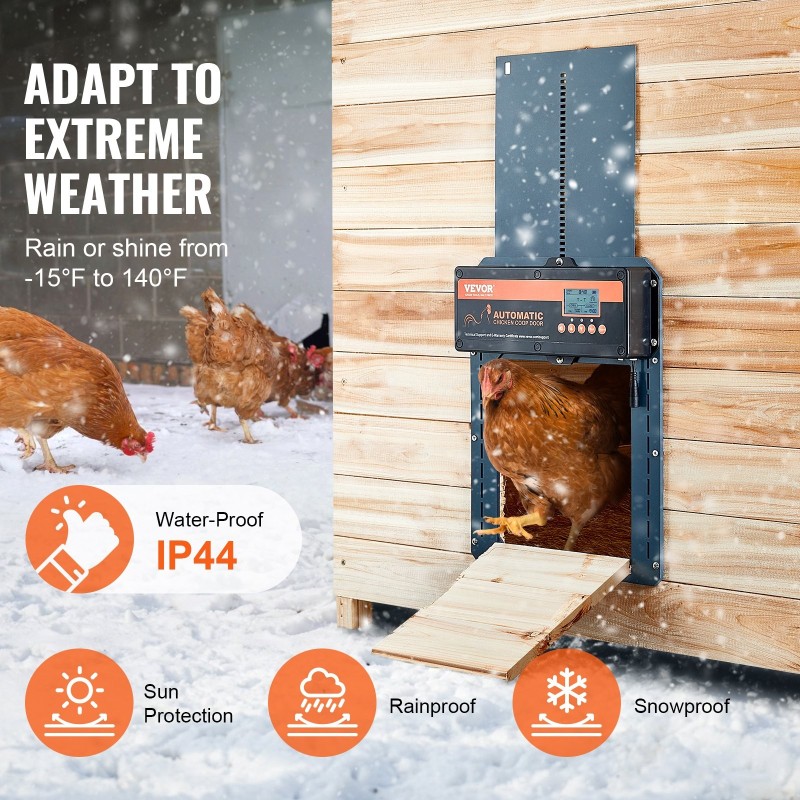 Automaattinen alumiininen kanalan ovi 210×260 mm valotunnistin ajastin