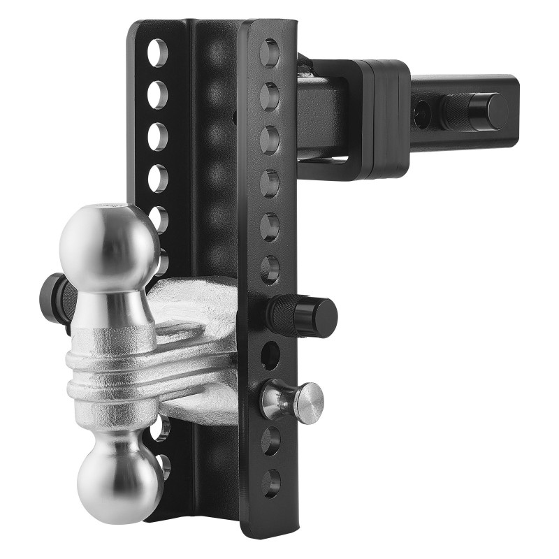 Säädettävä hiiliteräksinen kuulavetokoukku 2 tuuman vastaanottimeen 203 mm pudotus 9750 kg vetokyky