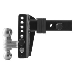 Säädettävä hiiliteräs kuulavetolaite 63 5mm vastaanottimeen 152mm pudotus 50mm ja 58 7mm kuulat