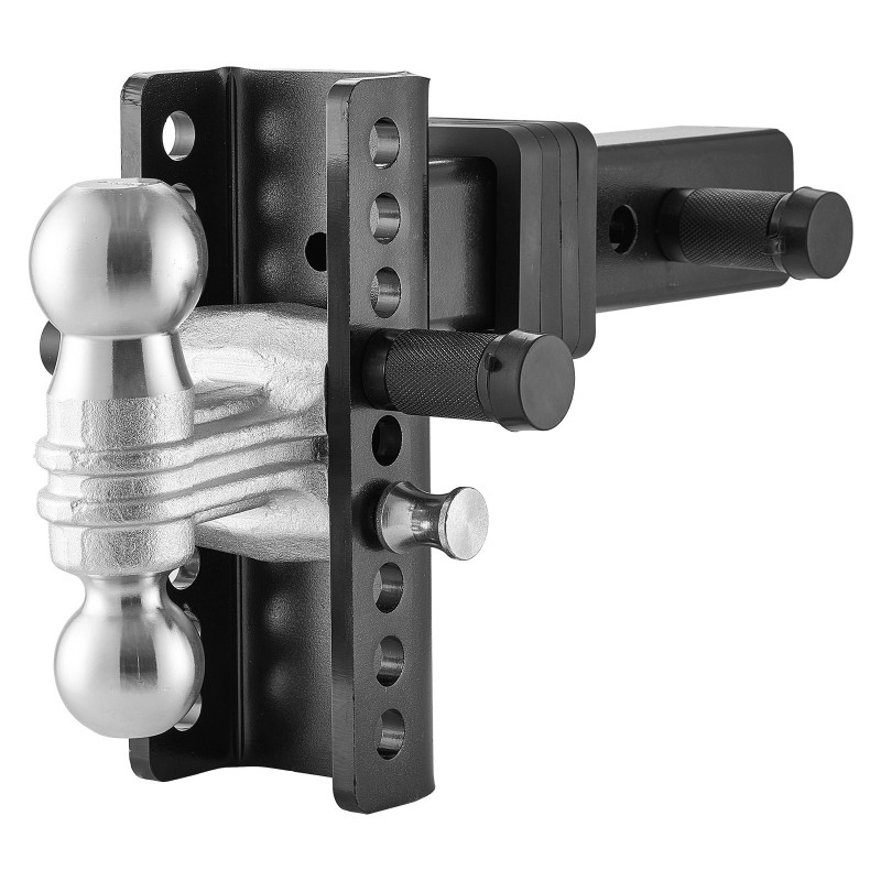 Säädettävä hiiliteräs kuulavetolaite 63,5mm vastaanottimeen 152mm pudotus 50mm ja 58,7mm kuulat