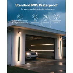 Ulkoseinävalaisimet 2 kpl 1200 mm IP65-vesitiivis säädettävä värilämpötila himmennettävä kaukosäätimellä