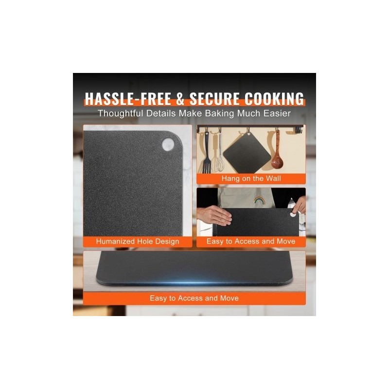 Pizzateräslevy 355 x 355 x 6 mm esimaustettu hiiliteräs uuniin ja grilliin