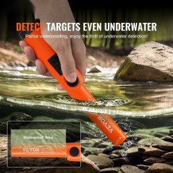 Kädessä pidettävä metallinilmaisin ABS 50 mm tunnistussyvyydellä kolmella tilalla vedenpitävällä pussilla