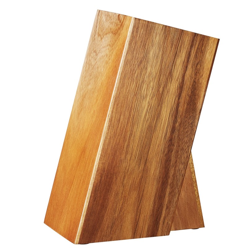 Veitsiteline akasiapuuta 175x110x250 mm irrotettavalla PP-harjalla kallistettu luistamattomilla jaloilla
