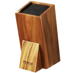 Veitsiteline akasiapuuta 175x110x250 mm irrotettavalla PP-harjalla kallistettu luistamattomilla jaloilla