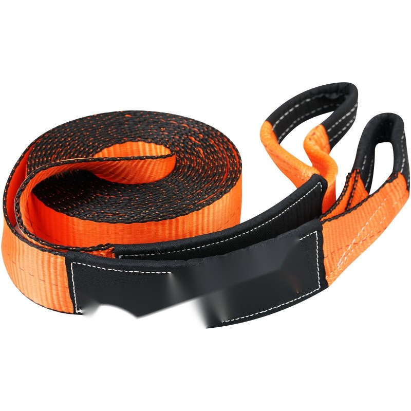 Vinssin talteenottosetti polyesterihihna 7,6 cm leveä 914 cm pitkä 2 D-rengasta säilytyslaukku