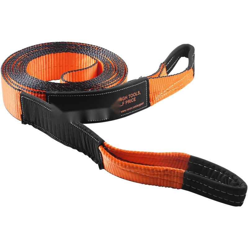 Vinssin talteenottosetti polyesterihihna 7,6 cm leveä 914 cm pitkä 2 D-rengasta säilytyslaukku