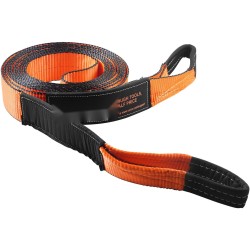 Maastoajoneuvojen talteenottosarja polyesteri hinausliina 7,6 x 914,4 cm 2 D-rengassakkelia väkipyörä