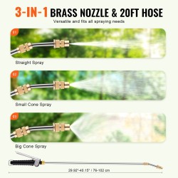 ATV/UTV-ruisku 60 l muovisäiliö 12 V pumppu messinkisuutin teleskooppipuomi 6,1 m letku