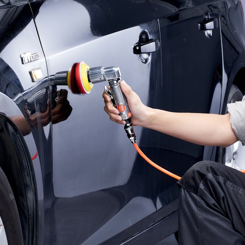 Pienikokoinen paineilma-epäkeskohiomakone alumiini 2,5 5,1 ja 7,6 cm 15000 kierrosta minuutissa 58-osainen