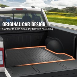Kuminen lavamatto 6,2 mm paksu sopii Ford F150 2015–2023 lyhyt lava