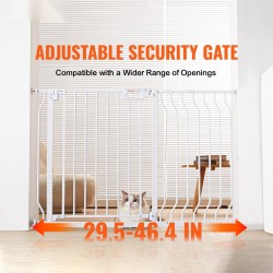 Turvaportti valkoinen rauta ja muovi 74,9–122,9 senttimetriä 76,2 senttimetriä lapsille ja lemmikeille