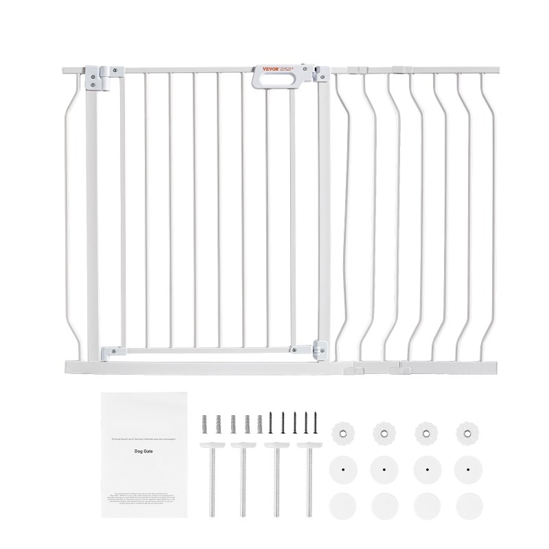 Turvaportti valkoinen rauta ja muovi 74,9–122,9 senttimetriä 76,2 senttimetriä lapsille ja lemmikeille